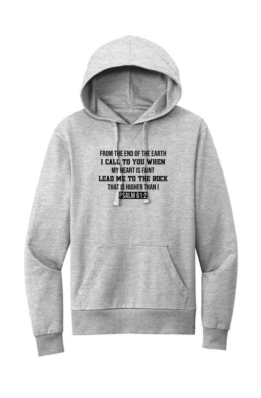 Psalm 61:2 Organic Pullover Hoodie