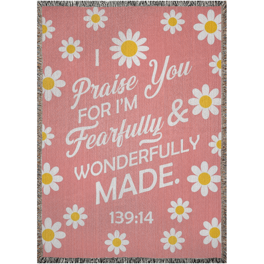 Psalm 139:14 Woven Blankets