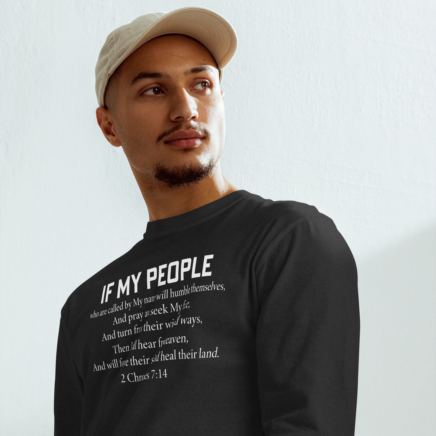 2 Chronicles 7:14 heavyweight long-sleeve shirt