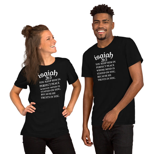 Isaiah 26:3 t-shirt