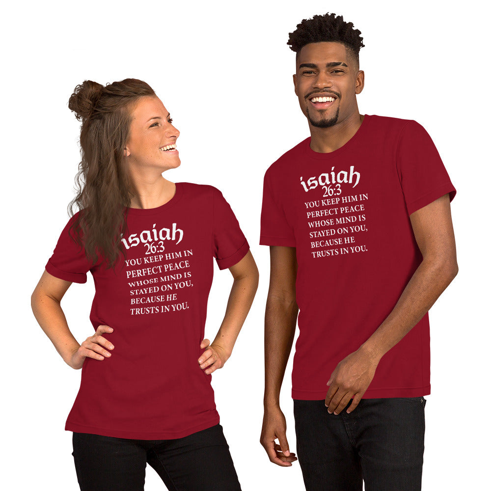 Isaiah 26:3 t-shirt