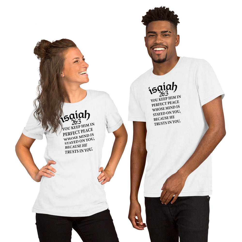 Isaiah 26:3 t-shirt