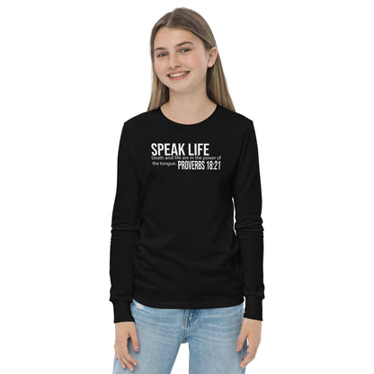 Speak life Youth long sleeve tee