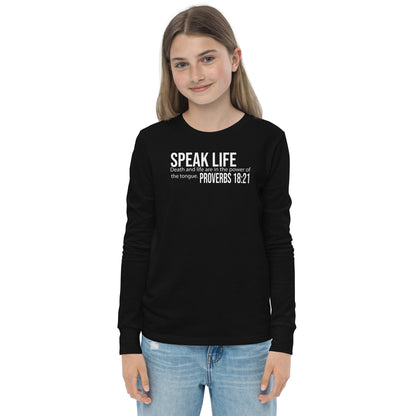 Speak life Youth long sleeve tee