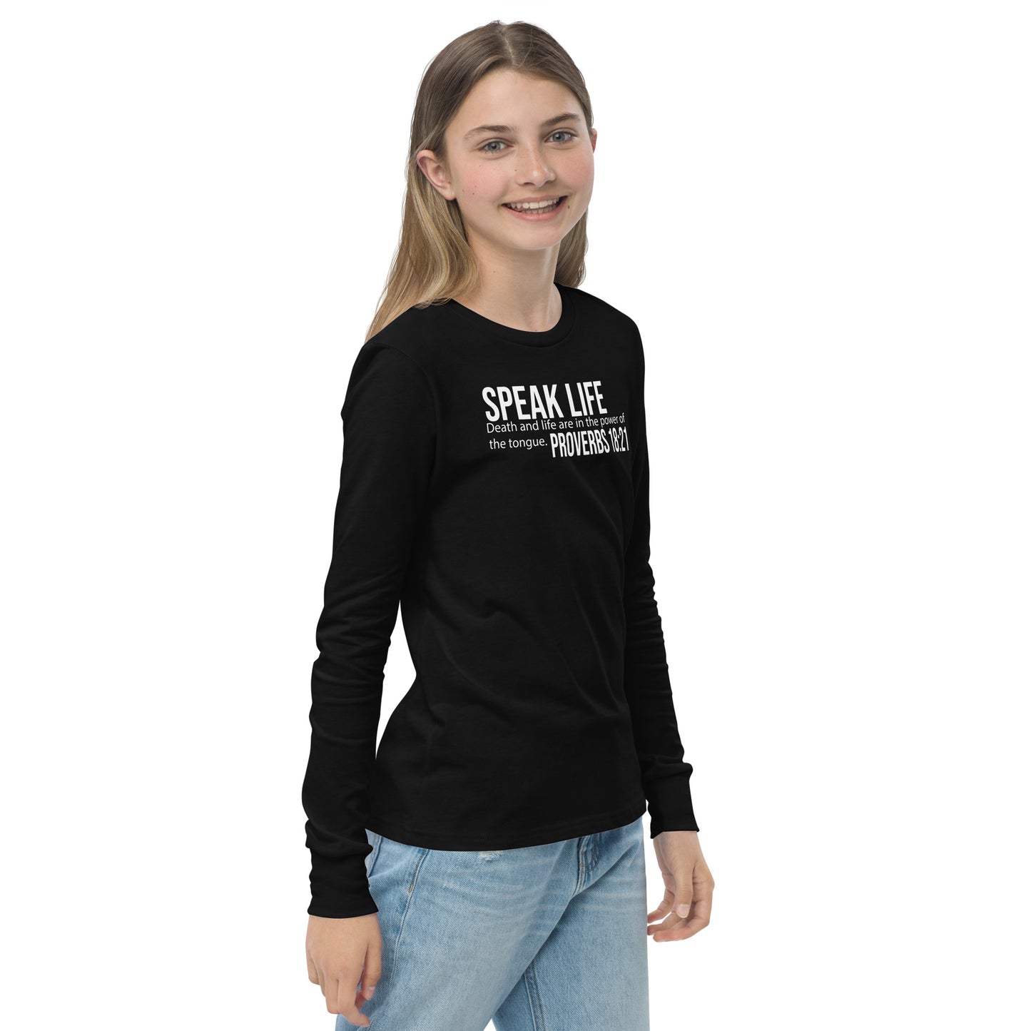 Speak life Youth long sleeve tee