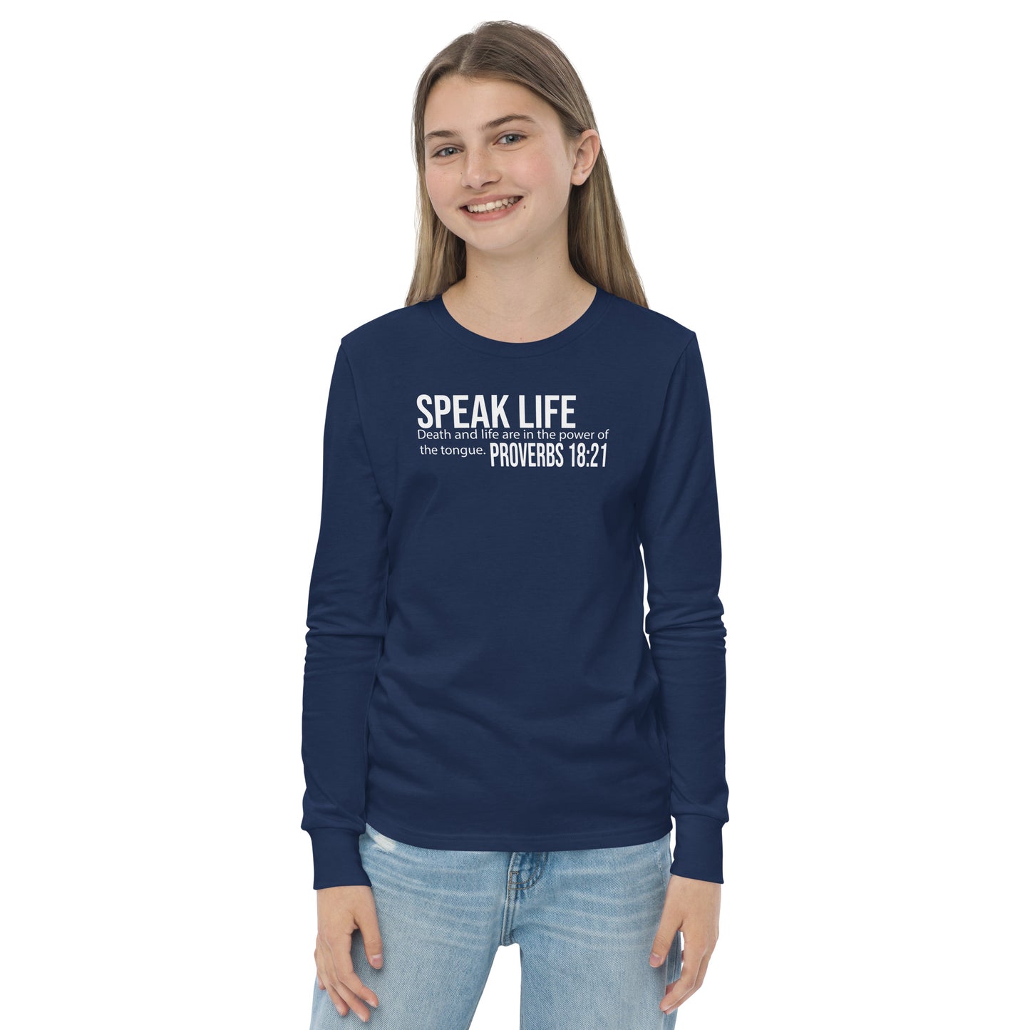 Speak life Youth long sleeve tee