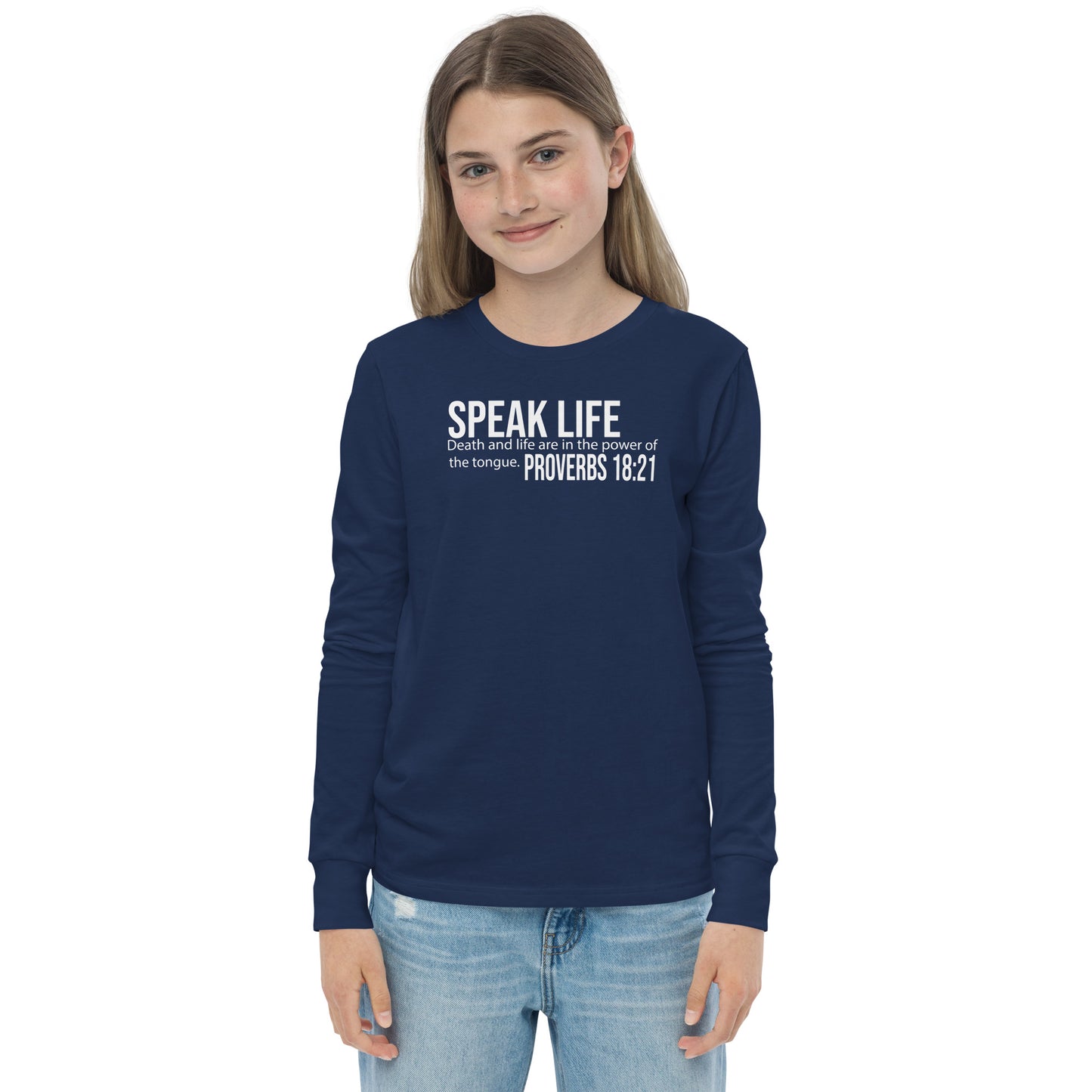 Speak life Youth long sleeve tee