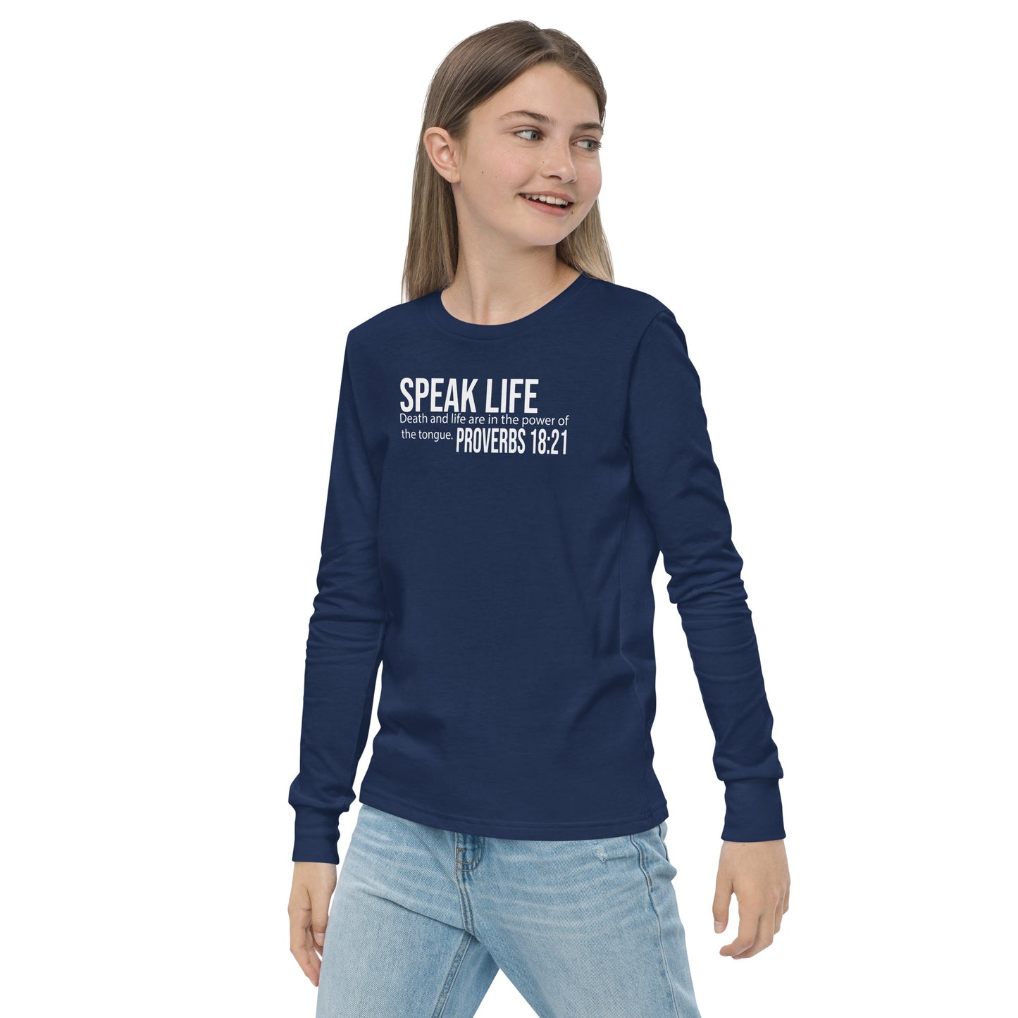 Speak life Youth long sleeve tee