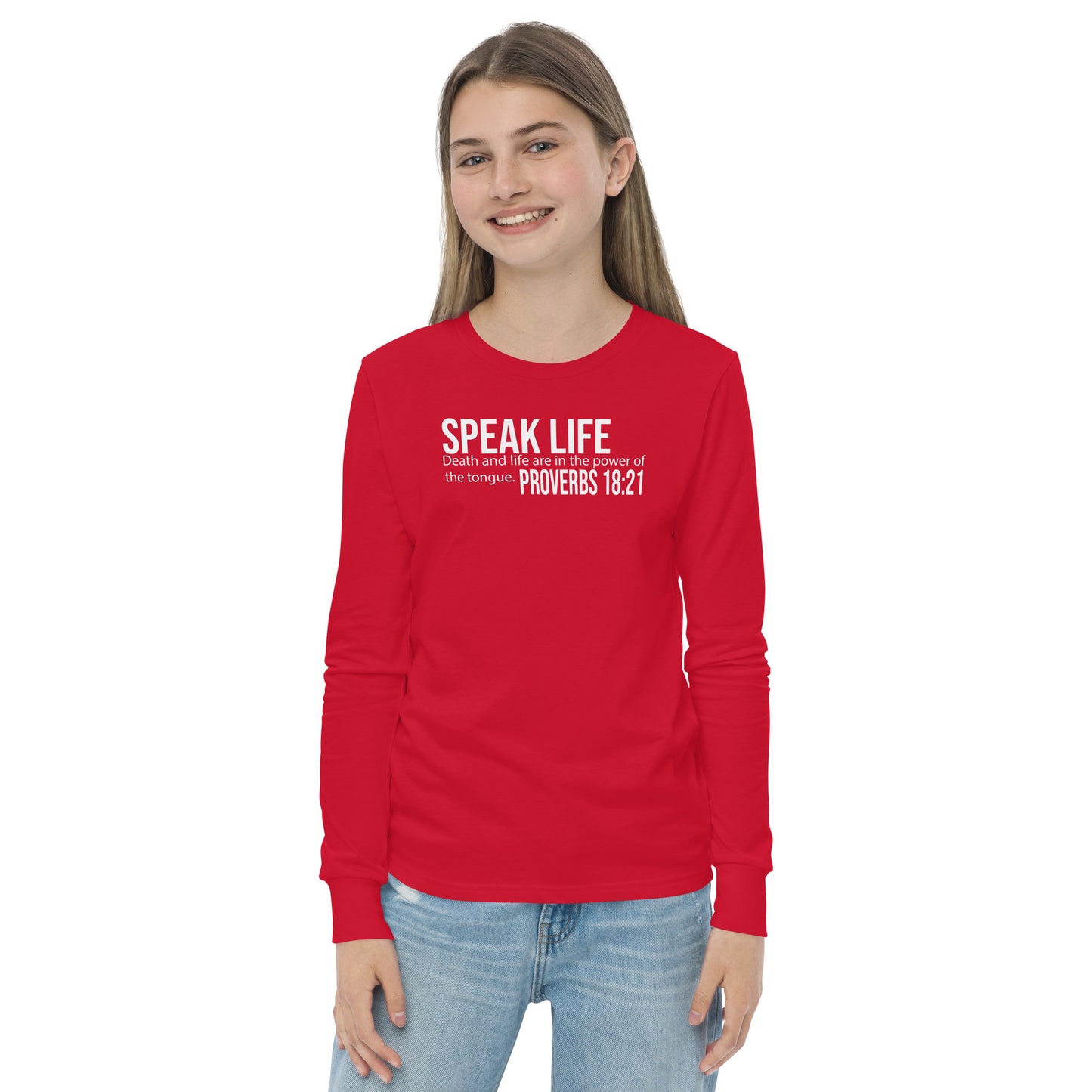 Speak life Youth long sleeve tee