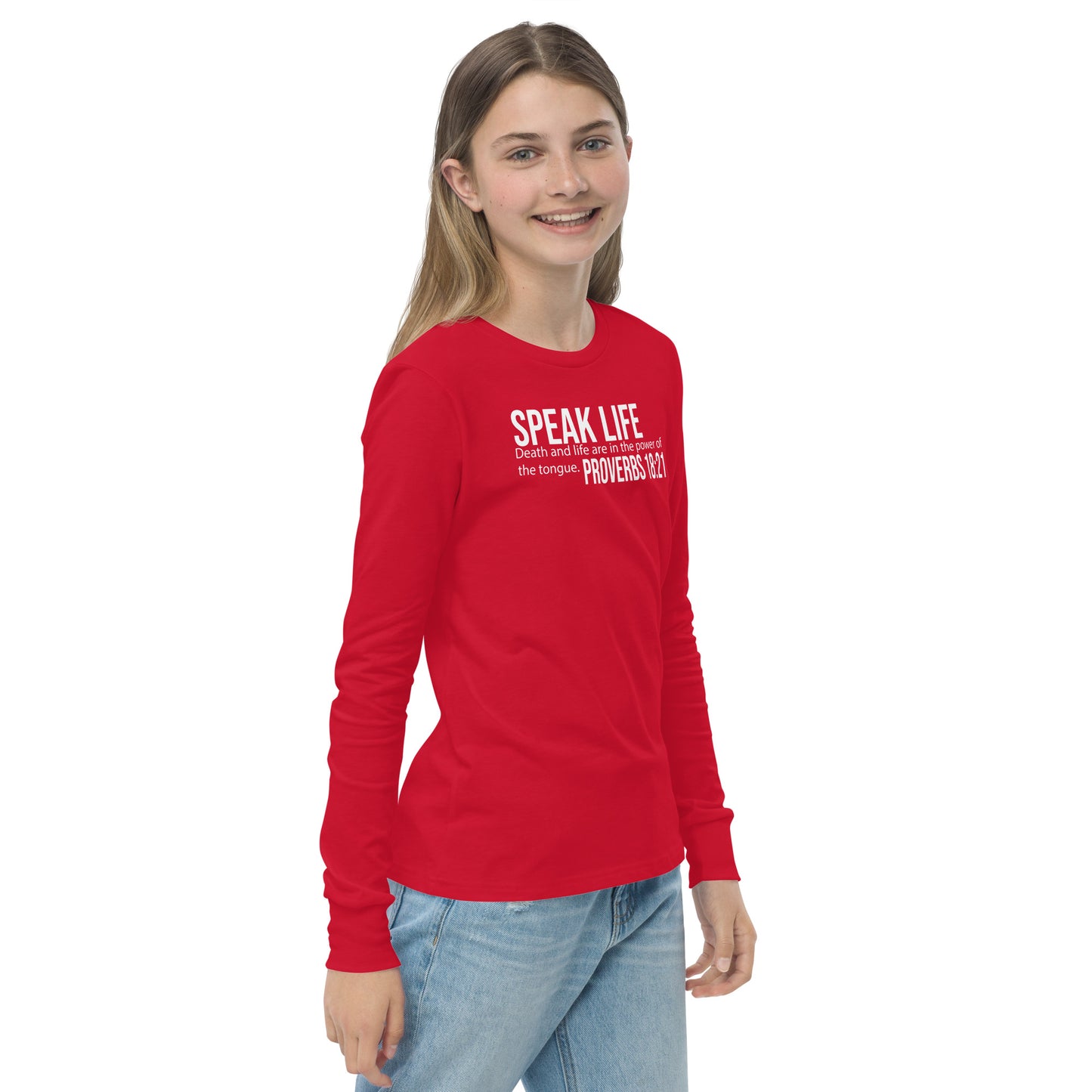 Speak life Youth long sleeve tee